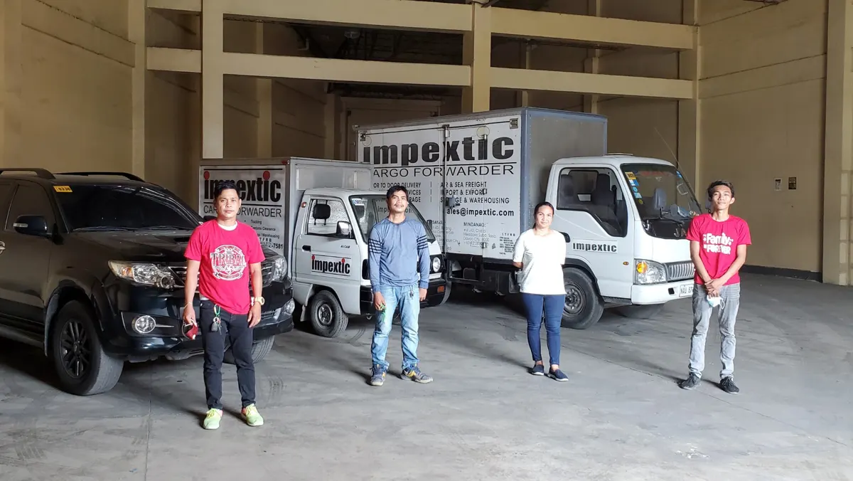 Part of our own trucking fleet